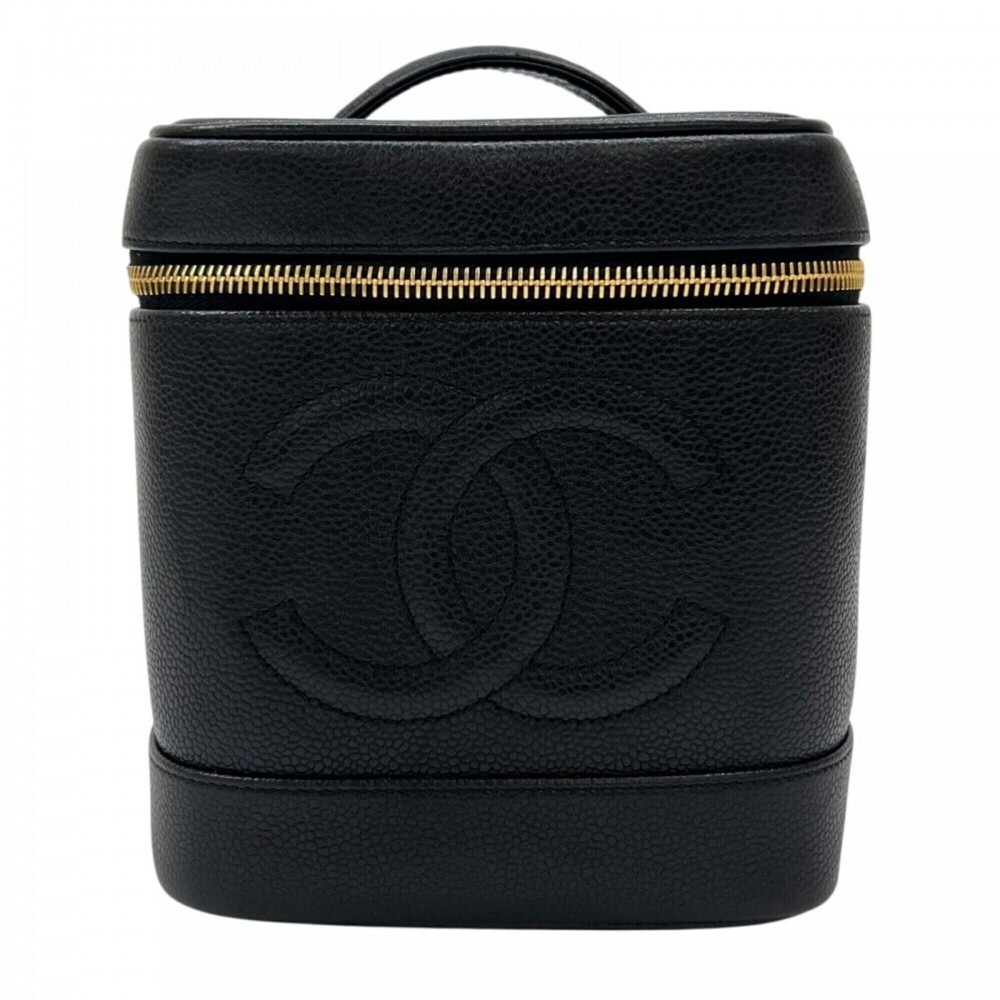 Chanel Women's Bag, Matte Caviar Leather, Black, Gold Hardware